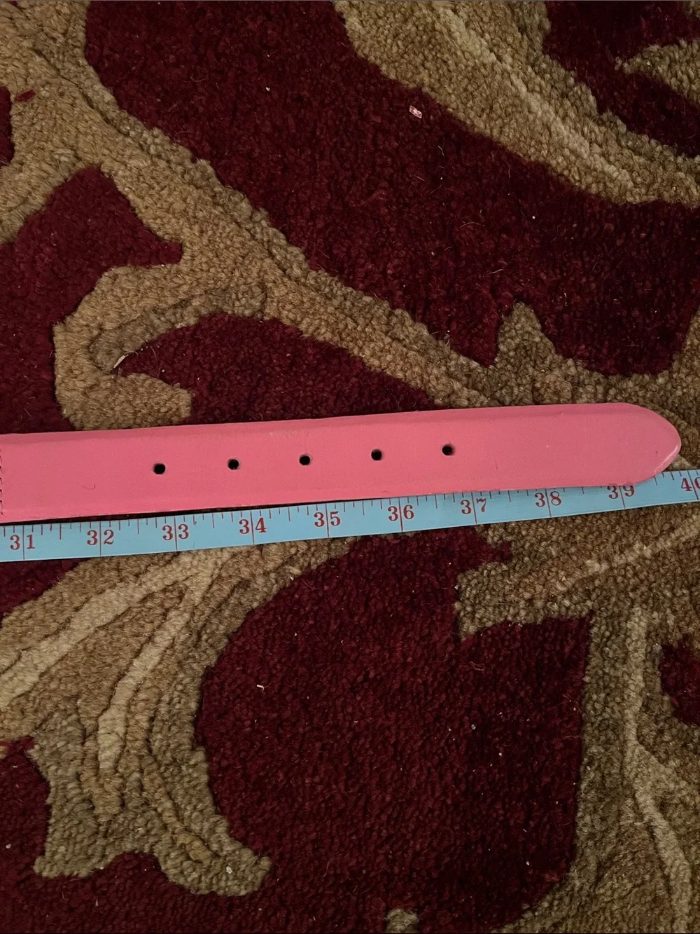 ESCADA Worth Women’s Vintage Barbie Pink Equestrian Leather Belt Size Medium